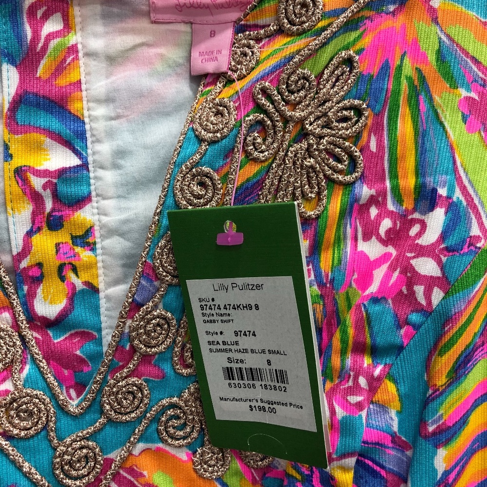 NWT Lilly Pulitzer Gabby Shift Dress Summer Haze - Picture 3 of 3